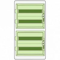Распределительный шкаф KAEDRA, 72 мод., IP65, навесной, пластик, зеленая дверь | код. 13987 | Schneider Electric